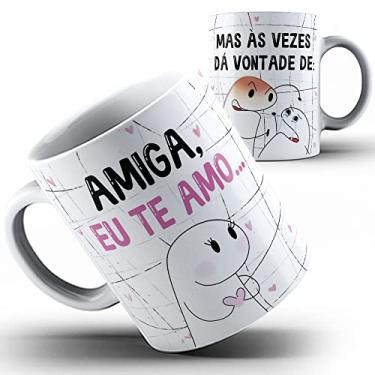 Imagem de Caneca Flork amiga te amo mas as vezes