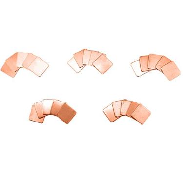 Imagem de Honbay 25 peças 5 tamanhos 15 x 15 mm IC Chipset GPU CPU dissipador de calor térmico almofada de cobre