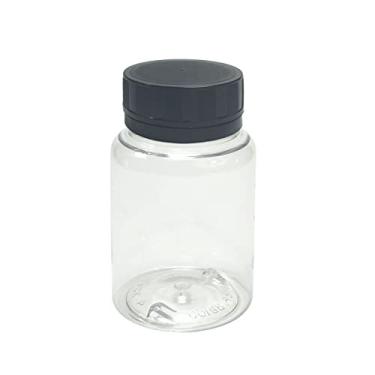Imagem de Pote Para Cápsulas Pet 100ml C/Tampa Lacre (20 Unidades) (Cristal C/Preto)