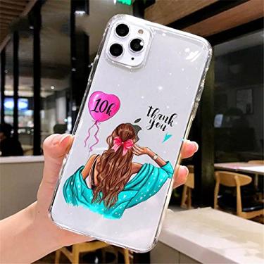 Imagem de Fundas Para iPhone 8 7 6S Plus 11 Pro XS MAX XR X Coque Para iPhone SE 2020 11 12 13 Mini Pro Max Case Café Mulher Capa, I, Para iPhone 5 5S SE