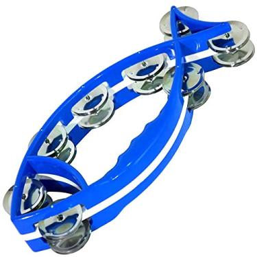 Imagem de Pandeiro Meia Lua Com Formato Peixe Anatômico (Azul)