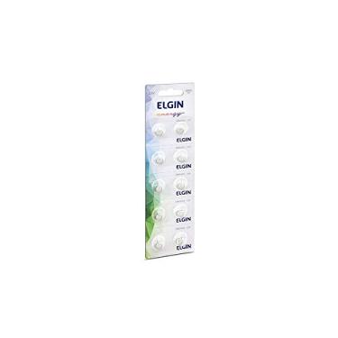 Imagem de Bateria Alcalina LR621 Elgin com 10 unidades tipo AG1 5v Pilha