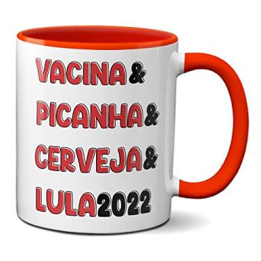 Imagem de Caneca Vacina & Picanha & Cerveja & Lula 2022 (Vermelha)