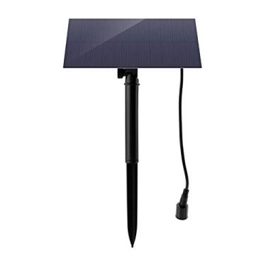 Imagem de Tingpai Solar Bird Ba Fountain com painel DIY Birdba Bomba de água submersível montada na parede Bomba ountain pa tanque de pe es, jardim e piscina aquário