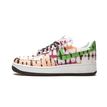 Imagem de Nike WMNS Air Force 1 Low Black Tie Dye Womens Cw1267 101 - Size 11.5W