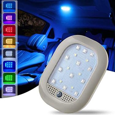 Imagem de Luz de LED para área de carga interior do carro com 8 cores, carregamento USB multifuncional, bastão de luz de parede em qualquer lugar, lâmpadas de empurrar para veículos, trailers, acampamento, quarto, armário