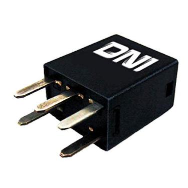 Imagem de DNI, 8112, Rele Mini Auxiliar Reversor com Resistor Fiat/Hyundai/Gm - 30 / 20A 12V 5 Term