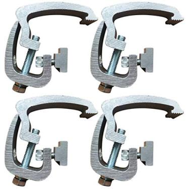 Imagem de API- Toyota Tacoma - 2005 e mais recentes - Boné de caminhão de trilho de canal de montagem, carcaça de campistaAPI Clamps 4 Pack prata AC110ULP4-TC