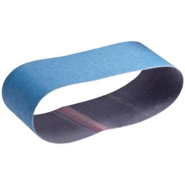 Imagem de Norton 07660749258 3X Correia abrasiva portátil de alto desempenho, forro de tecido, alumínio de zircônia, 45,72 cm de comprimento x 7,62 cm de largura, grão P80 médio (pacote com 5)