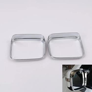 Imagem de Espelho de vidro lateral retrovisor do carro protetor de chuva viseira de sol sombra acabamento de sobrancelha para Jeep Renegade 2017 2018 2019 2020 acessórios de carro