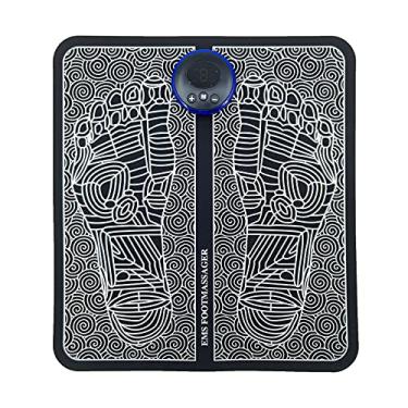 Imagem de VinLr Tapete Massageador de Pé para Remodelação, Massagem Elétrica Dobrável Portátil de Estimulação Muscular, Melhora a Circulação, Alívio da Dor - Recarregável por USB