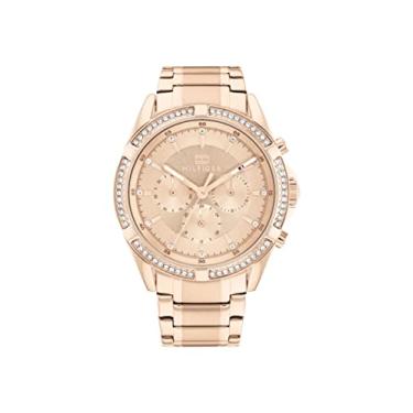 Imagem de Tommy Hilfiger 1782558 Caixa de aço inoxidável feminina e pulseira de elos Cor: Cravo, Cravo