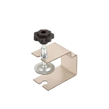 Imagem de gazechimp Braçadeiras de instalação frontal da gaveta Acessório durável universal de aço inoxidável com de ajuste, estilo C