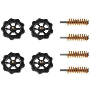 Imagem de DGZZI 4 peças porcas de nivelamento de torção manual atualizadas de 50 mm + 4 peças de mola quente + 4 peças parafusos M4 x 40 mm para impressora 3D Creality CR-10 CR-10S CR-X CR-20 Ender-3 Ender Ane Geeeetech Anycubic