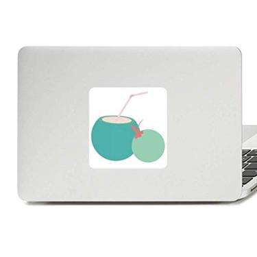 Imagem de Adesivo de vinil com ilustração de suco de coco da Tailândia para laptop decoração de PC