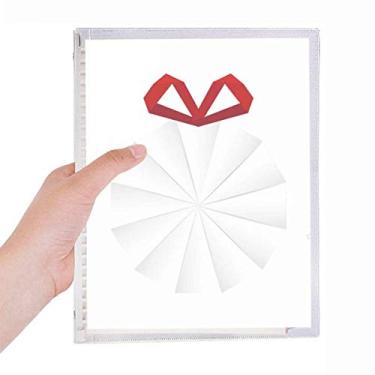 Imagem de Caderno branco abstrato para decoração de origami de Natal com folhas soltas e diário recarregável