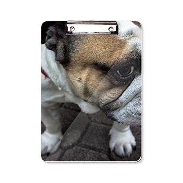 Imagem de Bulldog Placa de suporte para fotografia de animais de estimação A4