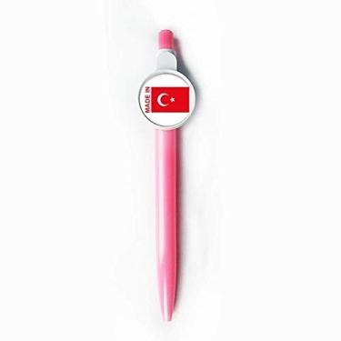 Imagem de Caneta esferográfica Made In Turkey Country Love com ponta azul retrátil para escrever artigos de papelaria