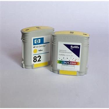 Imagem de Cartucho Remanufaturado HP 82 Yellow (C4913A)