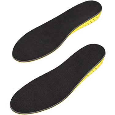 Imagem de Palmilha para aumento de altura – Conversão de sapato de elevador – 2,5 cm mais alta (preto) inserções invisíveis para elevação do calcanhar, Preto, 1 Pair (Pack of 1)