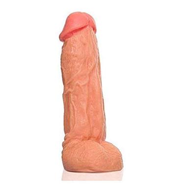 Imagem de Realístico Consolo Pênis Grosso Dildo Dotado Kong 17 cm Claro