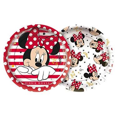 Imagem de PRATO PAPEL REDONDO 18 cm MINNIE MOUSE 12 un.