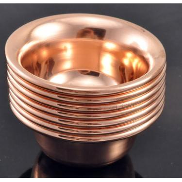 Imagem de Hinky Imports - Conjunto de 7 Tigelas de Cobre e Latão Tibetanas para Meditação, Ioga, Incenso, Decoração e Borrões de Incenso