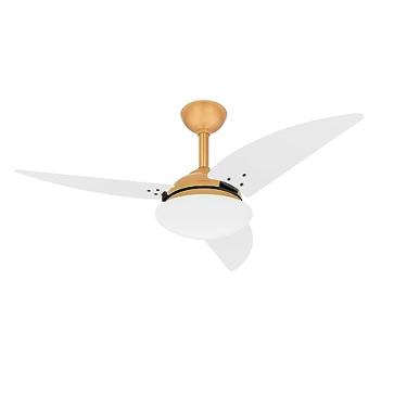 Imagem de Ventilador Teto Potente Sala Class Dourado 3 Pás Ventax 110V