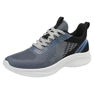Imagem de MYNKYLL Sapatos esportivos masculinos modernos combinando de cores novo padrão malha de...