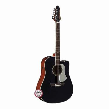 Imagem de Violão eletroacústico Dreadnought cutaway aço Black SWELL EQ Collection Series Tagima