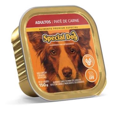 Imagem de Caixa Com 12 Unidades Ração Úmida Special Dog Patê Carne Para Cães Adu