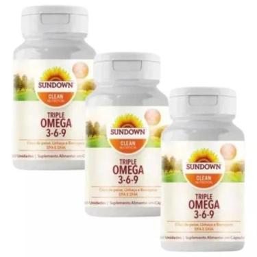 Imagem de Kit 3 Triple Omega 3-6-9  Cápsula 60 - Sundown