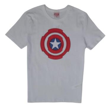Imagem de Camiseta Infantil Menino Marvel Escudo Capitão América - Cativa