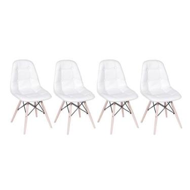 Imagem de Conjunto 4 Cadeiras Eames Eiffel Botonê - Branco - Abra Casa
