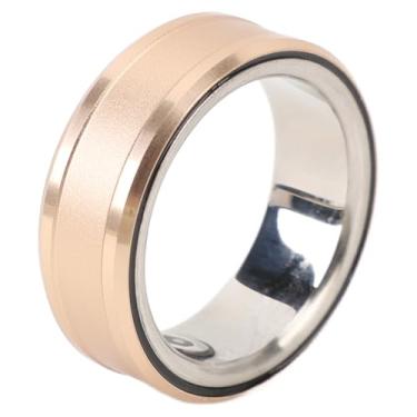 Imagem de BROLEO Anel inteligente de saúde, durável, recarregável, versátil, anel de saúde com aparência elegante (tamanho 18, diâmetro interno: aprox. 18,9 mm/0,7 pol)
