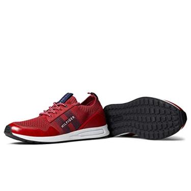 Imagem de Tommy Hilfiger Tênis Lew masculino, Vermelho escuro, 12