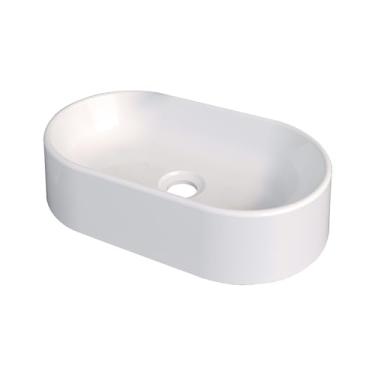 Imagem de Cuba para Banheiro Nimbus Branca em Mármore Sintético - Cozimax