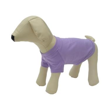 Imagem de Lovelonglong 2019 Trajes de animal de estimação Roupas de cachorro roupas em branco Camisetas para cães grandes médios pequenos 100% algodão 18 coresLovelonglong S (-7lbs) violeta