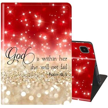 Imagem de Capa fina para Samsung Galaxy Tab S6 Lite de 10,4 polegadas com suporte ajustável com capa inteligente despertar/hibernar automática para Samsung Galaxy S6 Lite (SM-P610/ P613/ P615/P619) - Red Flash