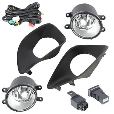 Imagem de WFLNHB 1 par de faróis de neblina kit de substituição para Toyota Yaris Sedan 2007-2011 faróis de neblina lado do passageiro e motorista