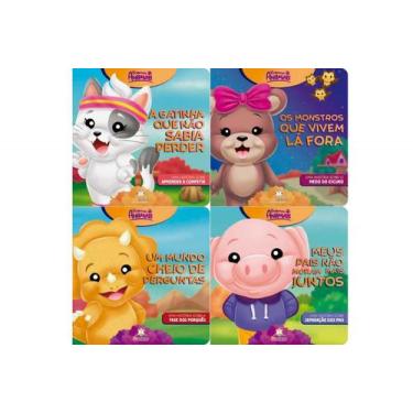 Imagem de Coleção Livros Infantis: Pequenos Animais - 4 Vol - Blu Ed. - Kit De L