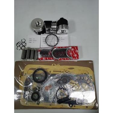 Imagem de Kit de revisão de reconstrução MITSUBISHI K3M bomba de água + pistão + anel + junta de cabeça completa + rolamento principal (2 tipos de pistões conforme as imagens.)