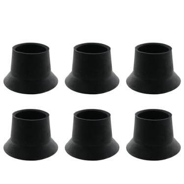 Imagem de JCBIZ 6 peças de tampas de borracha para pernas de trampolim de substituição, mini ponta de borracha para evitar agitação (diâmetro interno de 32 mm)