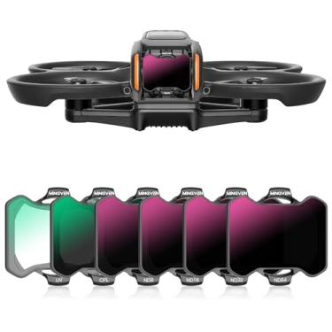 Imagem de MINGVEN Conjunto de filtros Avata 2 ND, filtros UV + CPL + ND para acessórios de drone DJI Avata 2 – Pacote com 6 (CPL, UV, ND8, ND16, ND32, ND64)