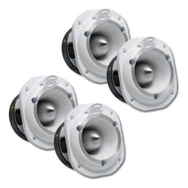 Imagem de Kit 4 Super Tweeter Eros ETA 44 Trio Branco 300 Watts RMS 8 Ohms