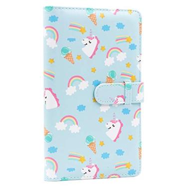 Imagem de Ablus 96 Bolsos Mini Álbum de fotos para Fujifilm Instax Mini Câmera, Polaroid Snap, Z2300, Câmeras Instantâneas SocialMatic e Impressora Instantânea com Zíper, Unicorn, 96 pockets