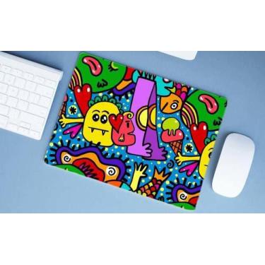 Imagem de Mouse Pad Emborrachado Personalizado Infantil Kids Estampa Desenhos, 4