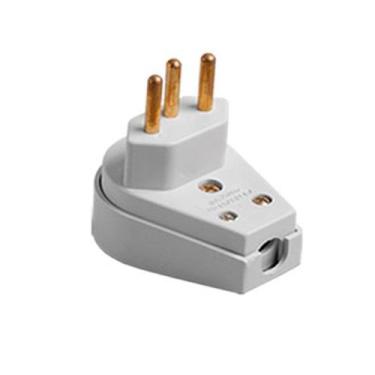 Imagem de Plug Macho Tomada Gigante 2p+T 20a com Prensa Cabo Extensão Branco - I