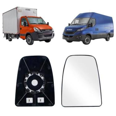 Imagem de Vidro Retrovisor Nova Daily 2017...Grande Esquerdo Com Desembacador - 