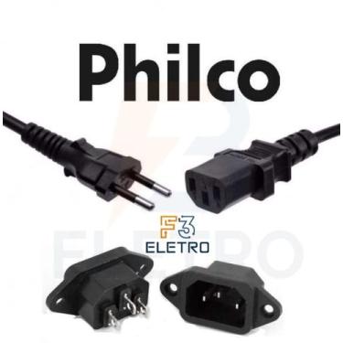 Imagem de Kit Cabo de Força 1,5 metros e Conector Tomada Para Panelas Elétricas 